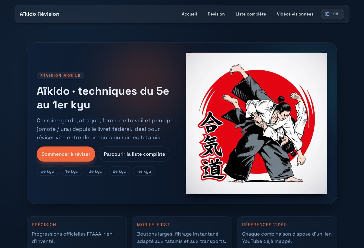 Aïkido Révision Kyu